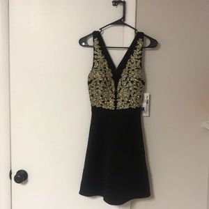 Black and Gold Homecoming / Prom dress